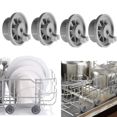 MARKENLOS 4 ruedas de cesta rueda de cesta inferior para lavavajillas Bosch Siemens Neff