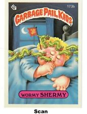 "WORMY SHERMY"  (#173b)  Topps Garbage Pail Kids Sticker Card  #R792