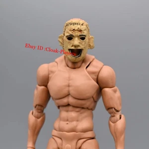 1/12 Scale Yellow Horror Stitched Face Masks Model For 6" Action Figure Body - Picture 1 of 2