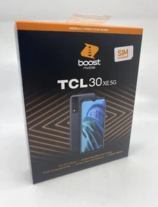 NewBoost Mobile TCL 30XE 5G, 64 GB, Black - Prepaid Smartphone Sealed - Afbeelding 1 van 4