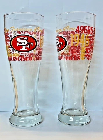 NEW Boelter Brands NFL San Francisco 49ers Spirit Pilsner 2-PACK Cover