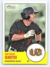 2012 Topps Heritage Minor League Bryson Smith #88   Bakersfield Blaze