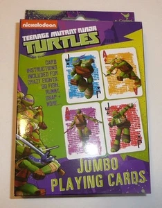 Teenage Mutant Ninja Turtles Jumbo Childrens Playing Cards Kids Games TMNT New - Picture 1 of 2