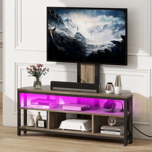 TV Stand w/ Mount Power Outlet Entertainment Center for 70in TV FOR Living Room - Picture 1 of 14