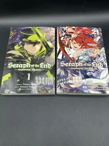 (2)Seraph Of The End Vampire Manga Books Reign Shonen Jump English Viz W/Posters - Picture 1 of 12