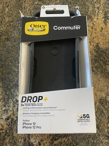 OtterBox Commuter Series Case Holster for iPhone 12 & iPhone 12 Pro 6.1"---Black - Picture 1 of 7