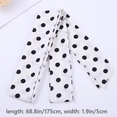 1件女士雪纺波点腰带腰带腰带腰带衬衫礼服腰带 — 第 1/4 张图片