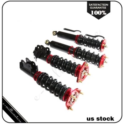 Coilovers Shock Suspension Springs Kits Fits  1989-1993 Nissan 240SX Adj Height - Image 1 of 4