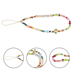  Alphabet Glass Hanging Rope Acrylic Pendant Chain Short Mobile Phone - Zdjęcie 1 z 12
