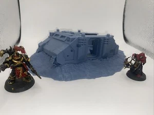 Marcatore obiettivo terreno stampato in 3D / Rhino Wreck 2 perfetto per 40K e Kill Team - Foto 1 di 5