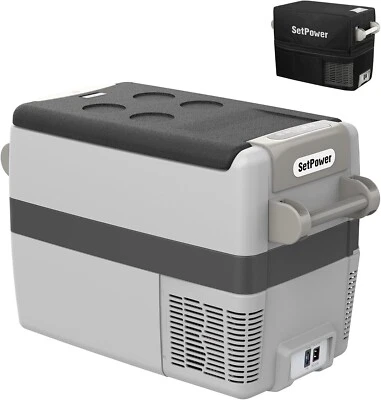 Setpower AJ30 Portable Refrigerator with Cover Car Refrigerator for Camping RV - Image 1 of 4