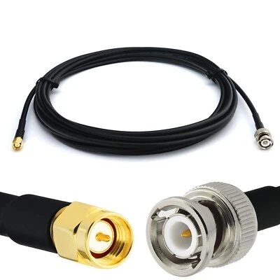 RANGEFUL BNC Stecker auf SMA Stecker Koaxial UHF Antennenkabel 50ohm RG58 für CB Funk HAM