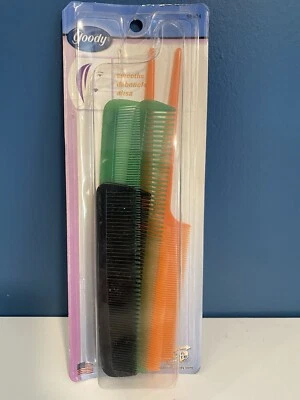 Juego de 6 Monederos de Bolsillo Goody Peine Vintage Talla Naranja Verde Azul Marino Caja Abierta Foto 1 de 4