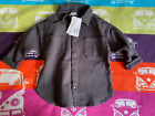 Boys ZARA coatigan shirt jacket thick fabric French Terry stylish black 3-4y