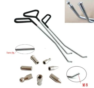 Car body dent removal kit hook,Auto body repair rod Head M8 hook - Imagen 1 de 17