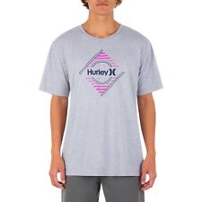 Hurley Men's XL Stairway Graphic T-Shirt Heather Gray Short Sleeve Tee