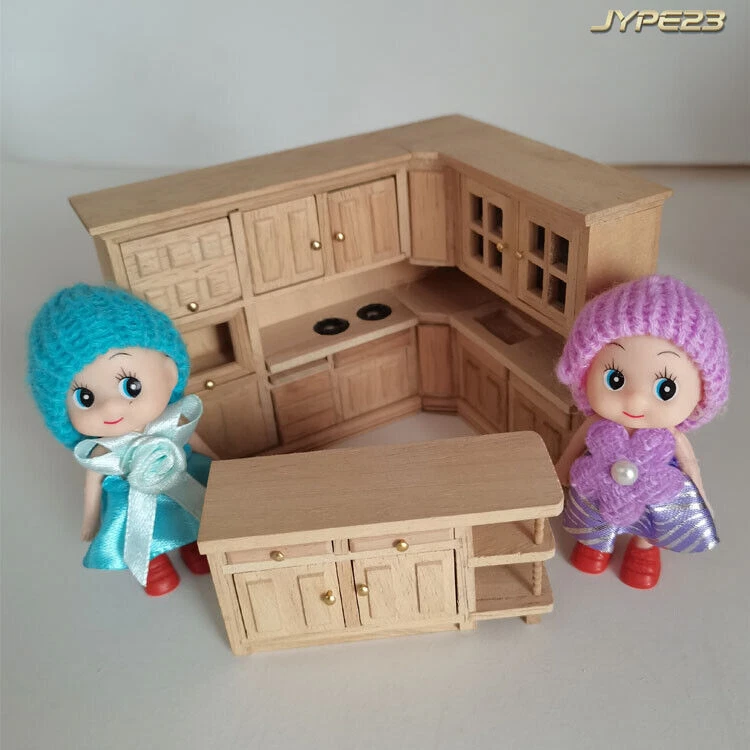 Miniatur-Herd Aus Birke Für Puppenhäuser 1:12 – Schwarz, Detailreich & Langlebig Für Kreative Deko-Projekte