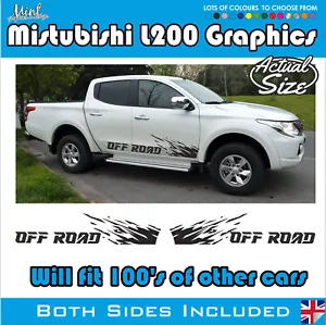 Mitsubishi L200 4x4 Off Road LKW Barbaren Streifen Aufkleber Sticker Grafik 05 - Bild 1 von 4