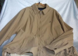 Nautica Sportswear Men's XL Zipper Front Lightweight Jacket With Lining--Tan - Picture 1 of 8