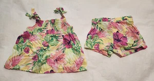 NWT Children's Place Tropical Floral Tank Top Shorts 2T Toddler Girl - Picture 1 of 1
