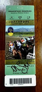 Mike Smith Autographed 2016 Breeders' Cup Classic Admission Ticket - Arrogate - Picture 1 of 1