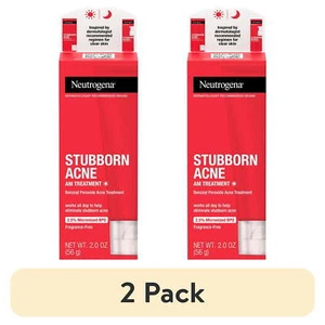 2Pack Neutrogena Stubborn Acne AM Treatment, 2.0 oz (56 g) 06/2025 - Picture 1 of 6