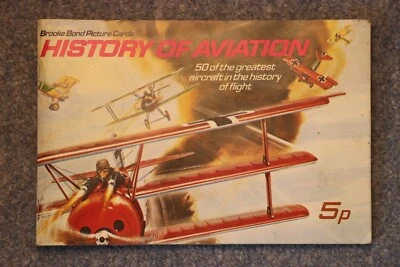 BROOKE BOND TEA CARDS - History Of Aviation - COMPLETE SET & ALBUM 50 cards - Image 1 of 4
