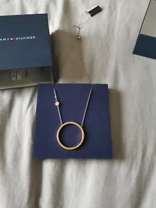 Collana Ciondolo Cristallo Tommy Hilfiger - Argento e Oro Rosa - Foto 1 di 6