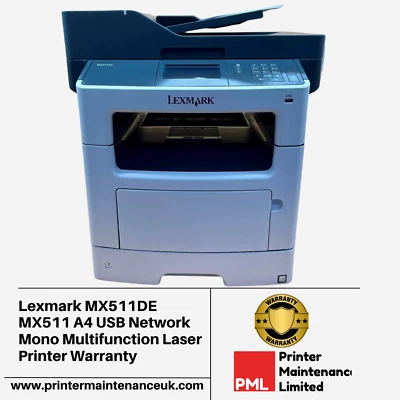 Lexmark MX511DE MX511 A4 USB Network Mono Multifunction Laser Printer Warranty - Image 1 of 4