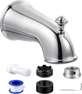 Tub Spout with Diverter, Tub Spout (Universal Fits 1/2 Copper Pipe, 1/2 IPS 3/4 - Picture 1 of 12