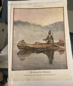 JANUARY  1923  LADIES HOME JOURNAL Last Of The Mohicans Frank Schoonover - Picture 1 of 3