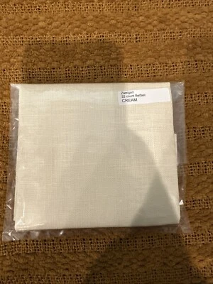 Zweigart Belfast 32ct 12x12.5 Cream cross stitch Fabric - Image 1 of 2