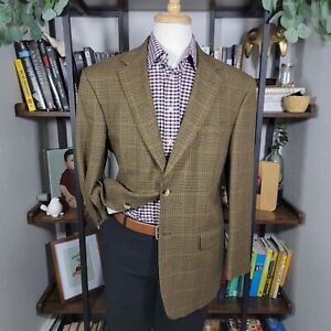 Nautica Men's Sport Coat Two Button Multi Color Houndstooth Wool Cashmere 42R