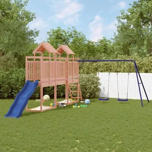 Playhouse with Slide Swings Outdoor Playground Equipment Climbing Frame vidaXL - Picture 1 of 9
