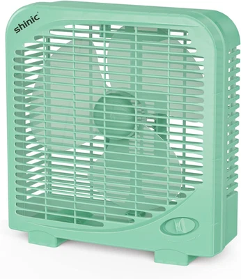 Ventilador de mesa de 10" para dormitorio, 2 velocidades, ventilador de mesa silencioso con fuerte flujo de aire, Foto 1 de 4