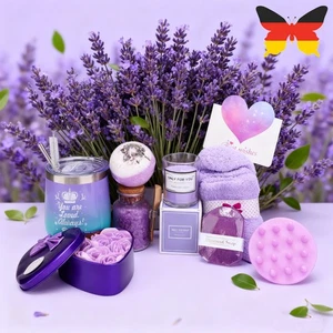 Geschenk Für Frauen-Geburtstag Mama Freundin Mädchen Schwester Lavendel Badesets - Bild 1 von 14