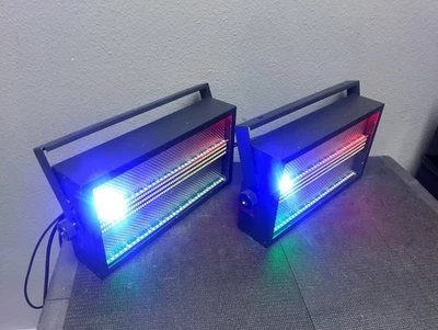 Pair of Eurolite LED Super Strobe ABL, LED strobe and wash, DMX, Sound to Light - Image 1 of 4