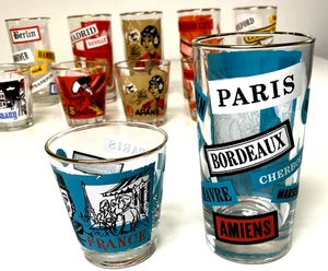 Set di 16 bicchieri vintage in tutto il mondo 12 oz, 5 oz., Libbey, spedizione gratuita - Foto 1 di 24