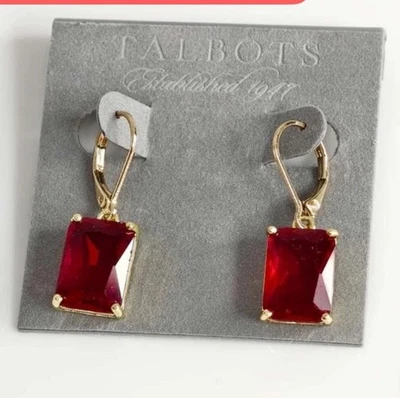 Pendientes de aro Talbots 3 diamantes de imitación regalo fiesta vacaciones joyería envío rápido Foto 1 de 4