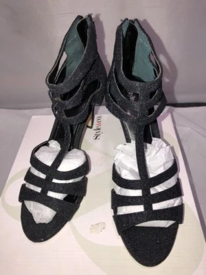 Style & Co. Womens ULANI Canvas Open Toe Special Occasion Black Size 8.5 - Image 1 of 4