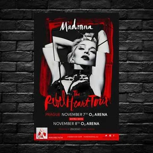 Madonna Aluminum Tour Print - Picture 1 of 10