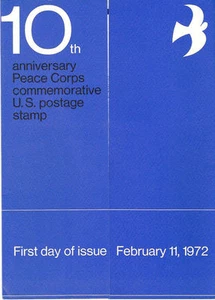 #1447 First Day Souvenir 8c Peace Corps Stamp - Picture 1 of 1