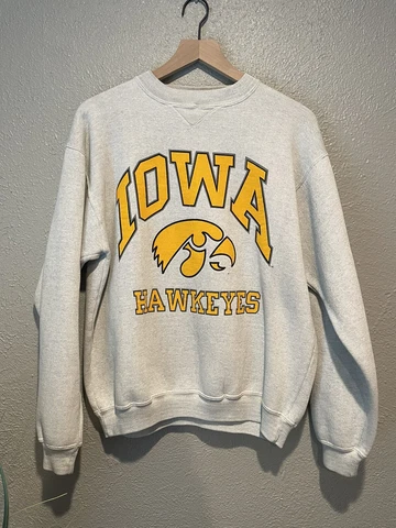 Vintage Iowa Hawkeyes College Sweatshirt Size Large Cover