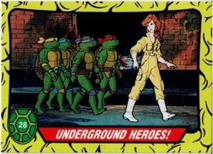 Teenage Mutant Ninja Turtles #28 Trading Card Underground Heroes 1989 New Mint - Picture 1 of 2