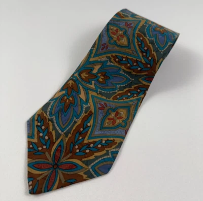 Corbata de cuello tradicional Liberty Of London para hombre 100 % seda cachemira multicolor nueva sin etiquetas Foto 1 de 4