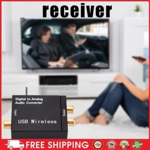 192KHz Digital-Analog-Receiver Nützlicher DAC-Konverter Schwarz für TV-Heimkino - Zdjęcie 1 z 12