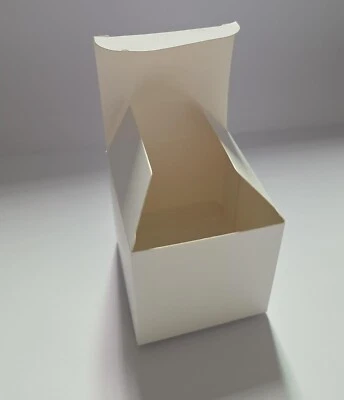 10 Kraftpapier Quadratisch Schachtel Box Gastgeschenk Geschenkbox personalisiert - Bild 1 von 4