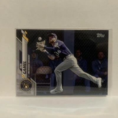 #344 Ben Gamel Milwaukee Brewers 2020 Topps Series One Baseball Card JD - Image 1 of 2