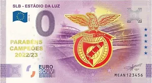 1 x 0 EURO - SL Benfica Campeoes 2022-2023 GOLD overprint - EuroSouvenir - Picture 1 of 1