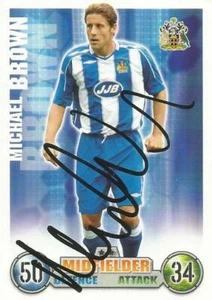 MICHAEL BROWN SIGNED WIGAN 2007/2008 MATCH ATTAX TRADING CARD+COA - Picture 1 of 1